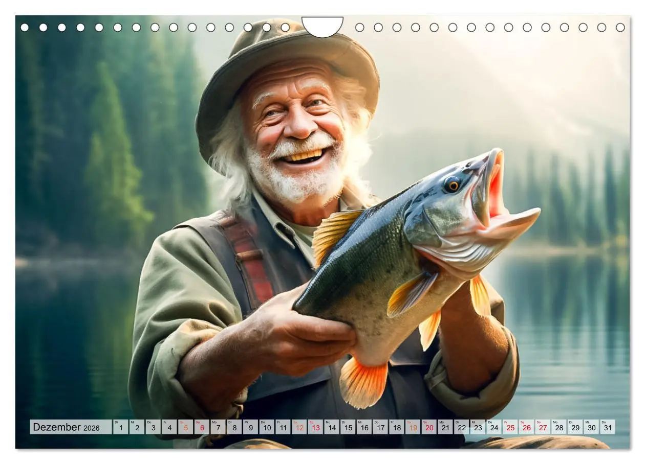 Bild: 9783457344842 | Angeln und Fischen Impressionen (Wandkalender 2026 DIN A4 quer),...