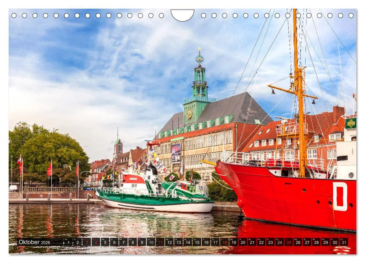 Bild: 9783457964842 | EMDEN Seehafenstadt mit Flair (Wandkalender 2026 DIN A4 quer),...