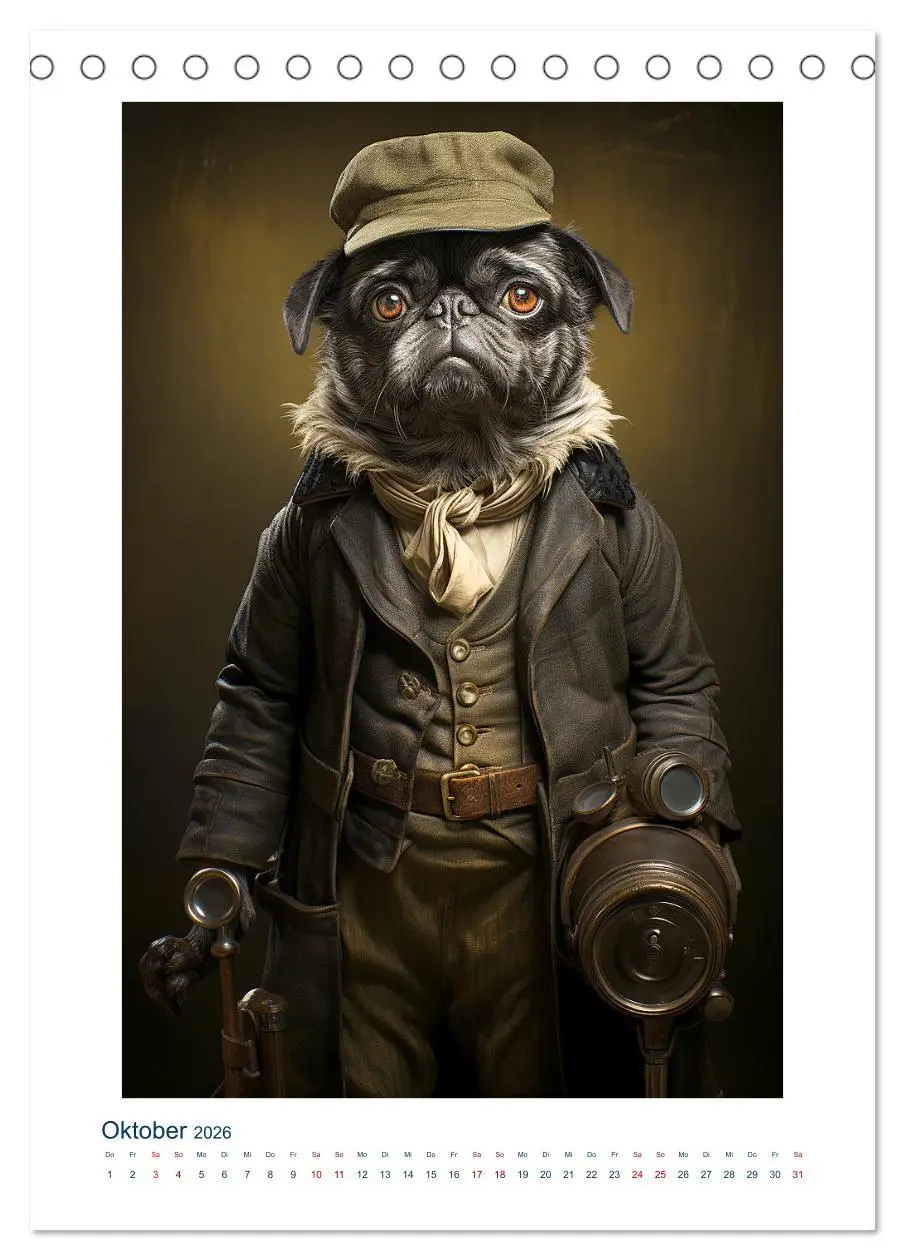 Bild: 9783516294842 | Der kleine Mops (Tischkalender 2026 DIN A5 hoch), CALVENDO...