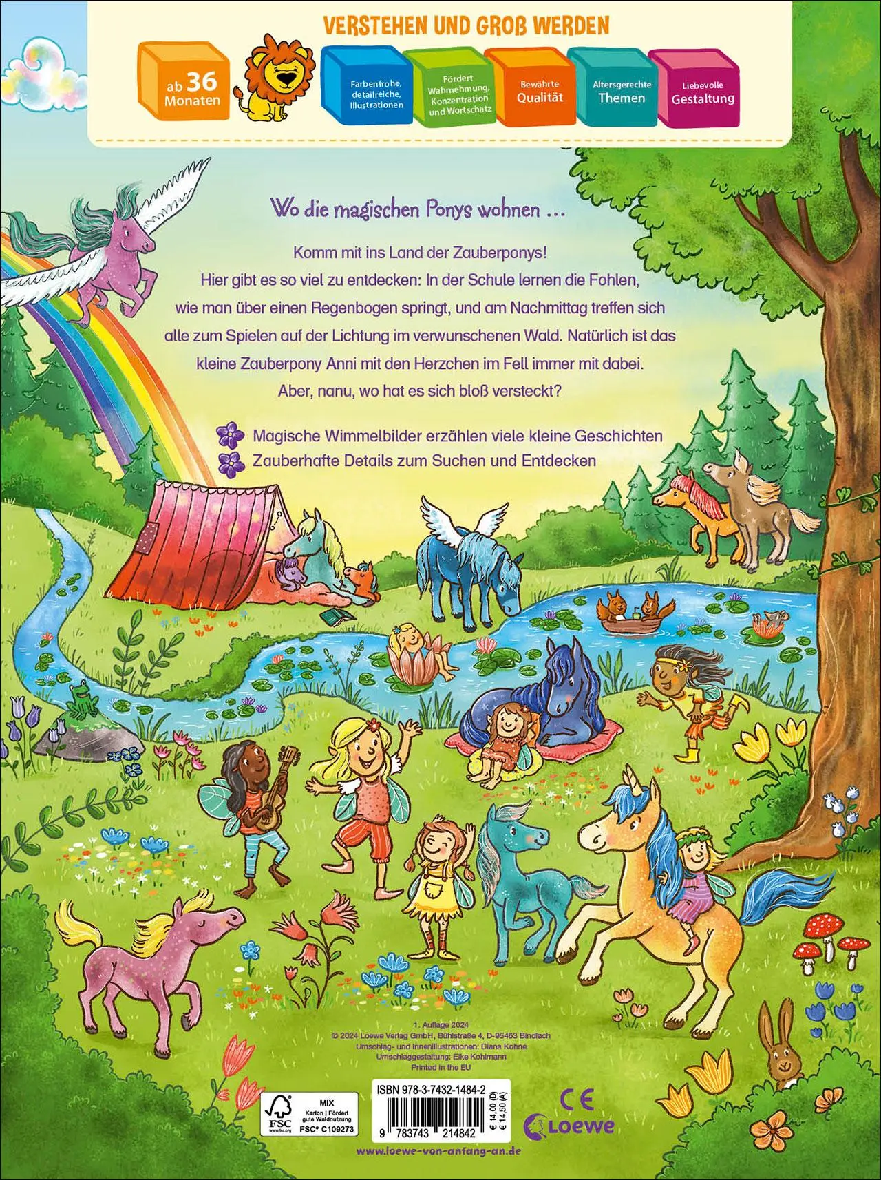 Rückseite: 9783743214842 | Wo ist das kleine Zauberpony? | Diana Kohne | Buch | 16 S. | Deutsch