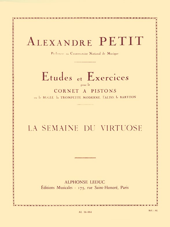 Cover: 9790046164842 | La Semaine Du Virtuose | Alexandre-Sylvain Petit | Partitur