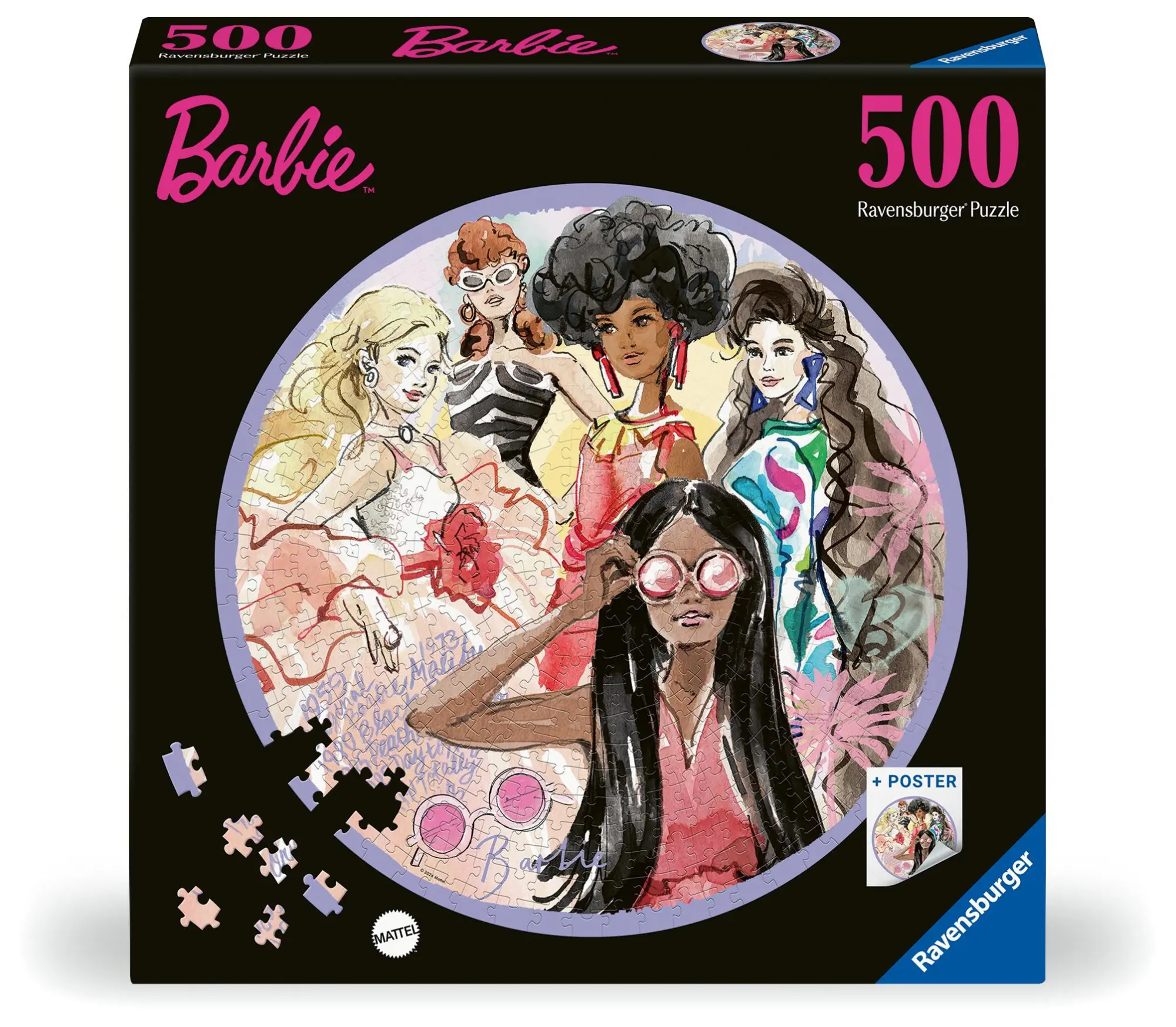 Cover: 4005555014942 | Erwachsenenpuzzle 500 Teile - Barbie - Globale Stil-Ikone seit 1959