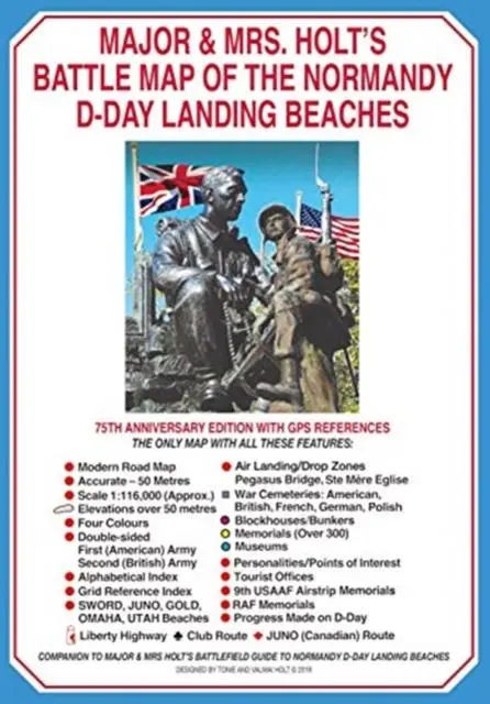 Cover: 9781526764942 | Major &amp; Mrs Holt's Battle Map of The Normandy D-Day Landing Beaches...
