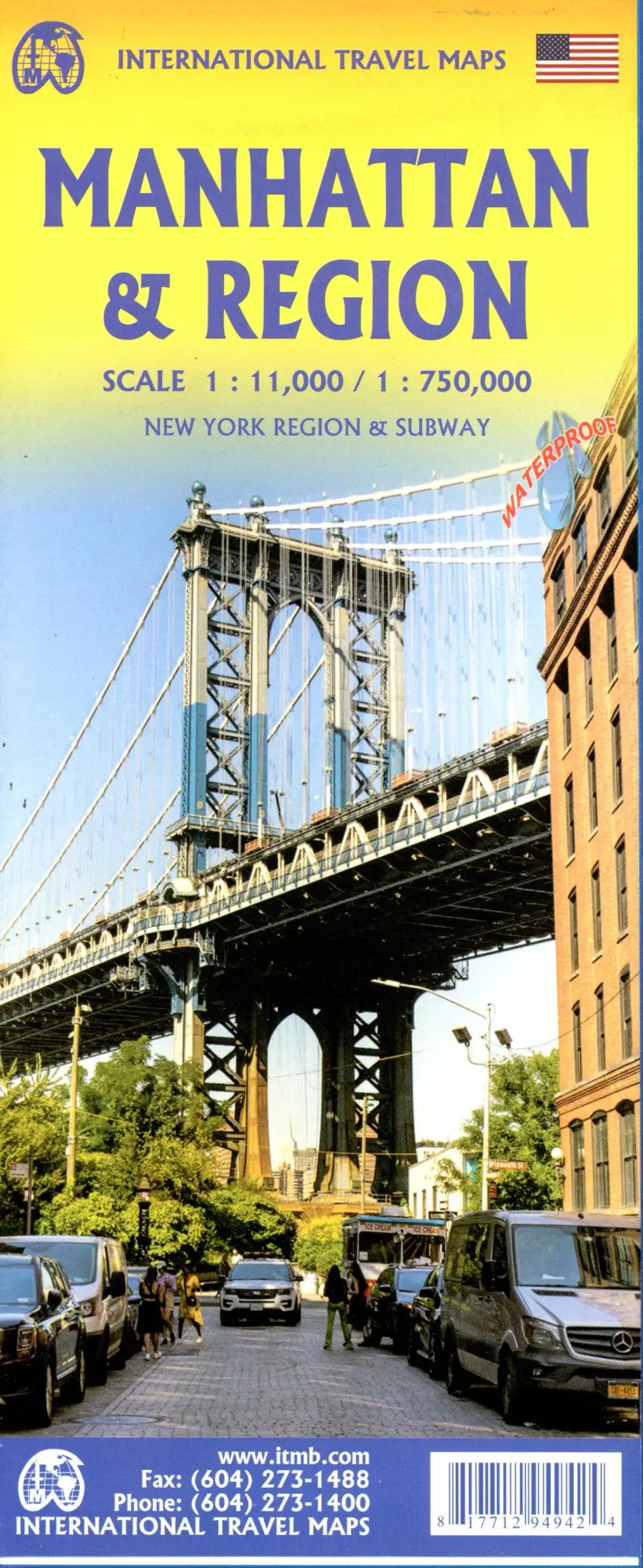 Cover: 9781771294942 | Manhatten New York | 1:12000 | (Land-)Karte | International Travel Map