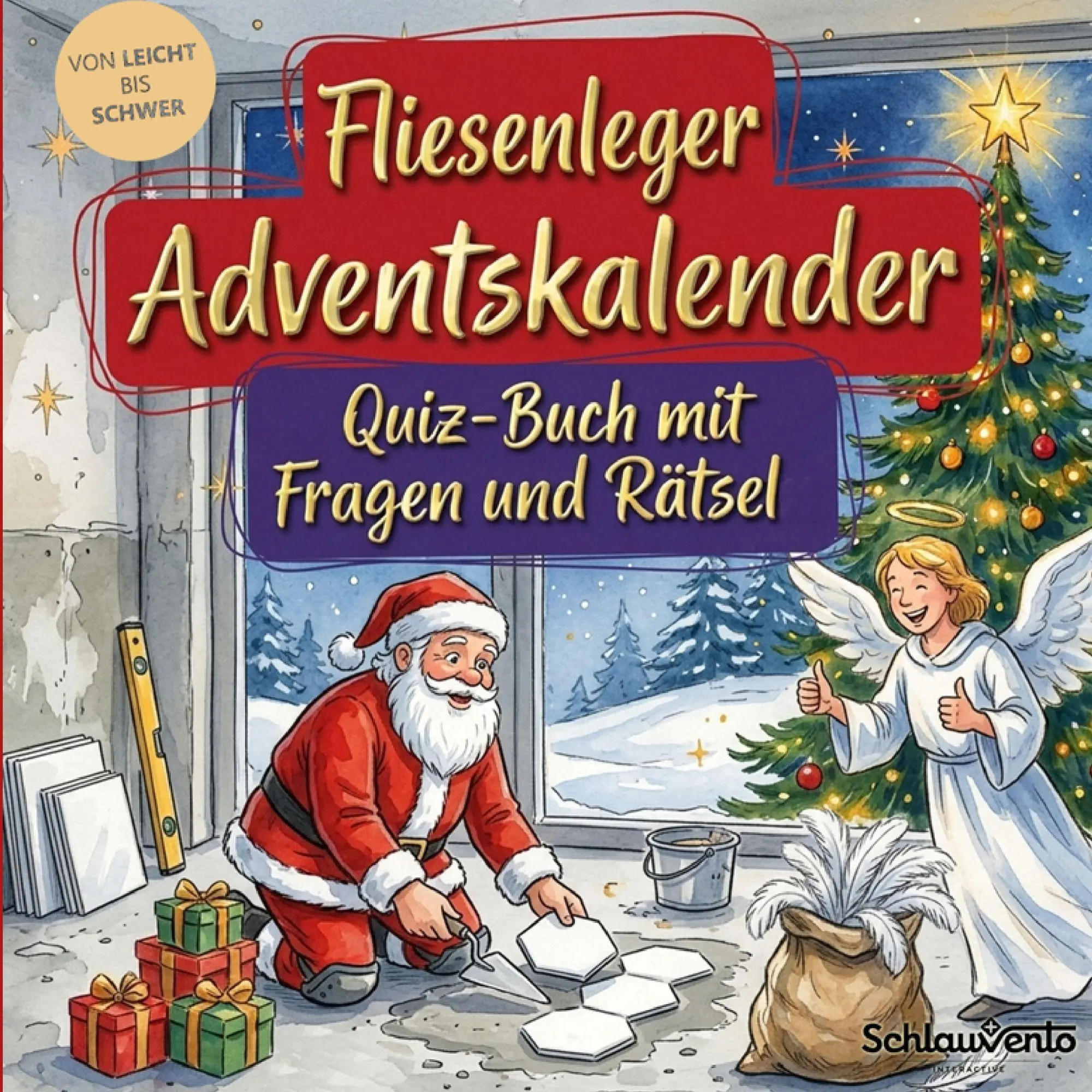 Cover: 9783693194942 | Fliesenleger-Adventskalender: Quiz-Buch mit Fragen und Rätsel | Buch