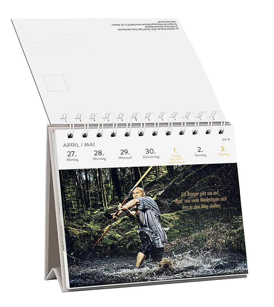 Bild: 4251693905042 | Postkartenkalender 2026: Shaolin Spirit | Shi Heng Yi | Kalender