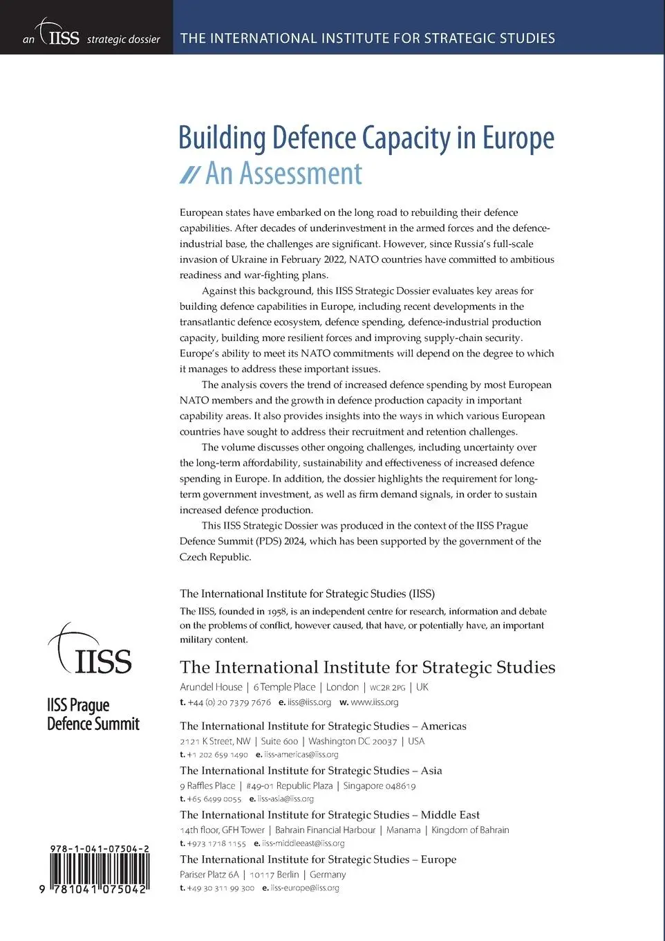 Rückseite: 9781041075042 | Building Defence Capacity in Europe | An Assessment | Strategi | Buch