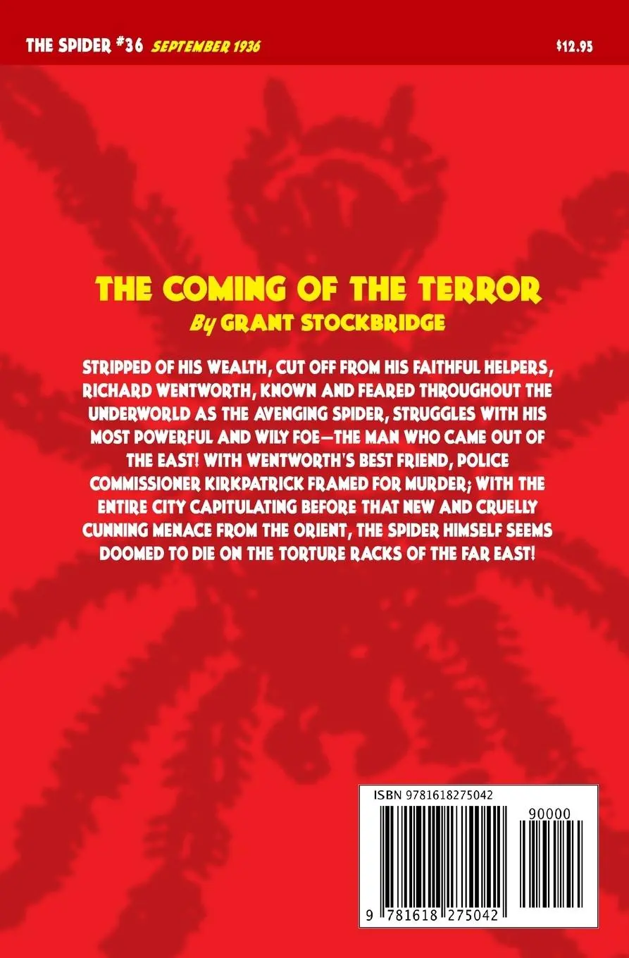 Rückseite: 9781618275042 | The Spider #36: The Coming of the Terror | Norvell W. Page | Buch