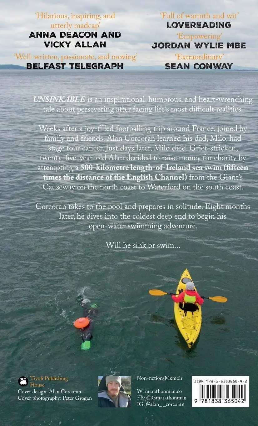 Rückseite: 9781838365042 | Unsinkable | Cancer, Five Boats, and my 710-Kilometre Sea Swim | Buch