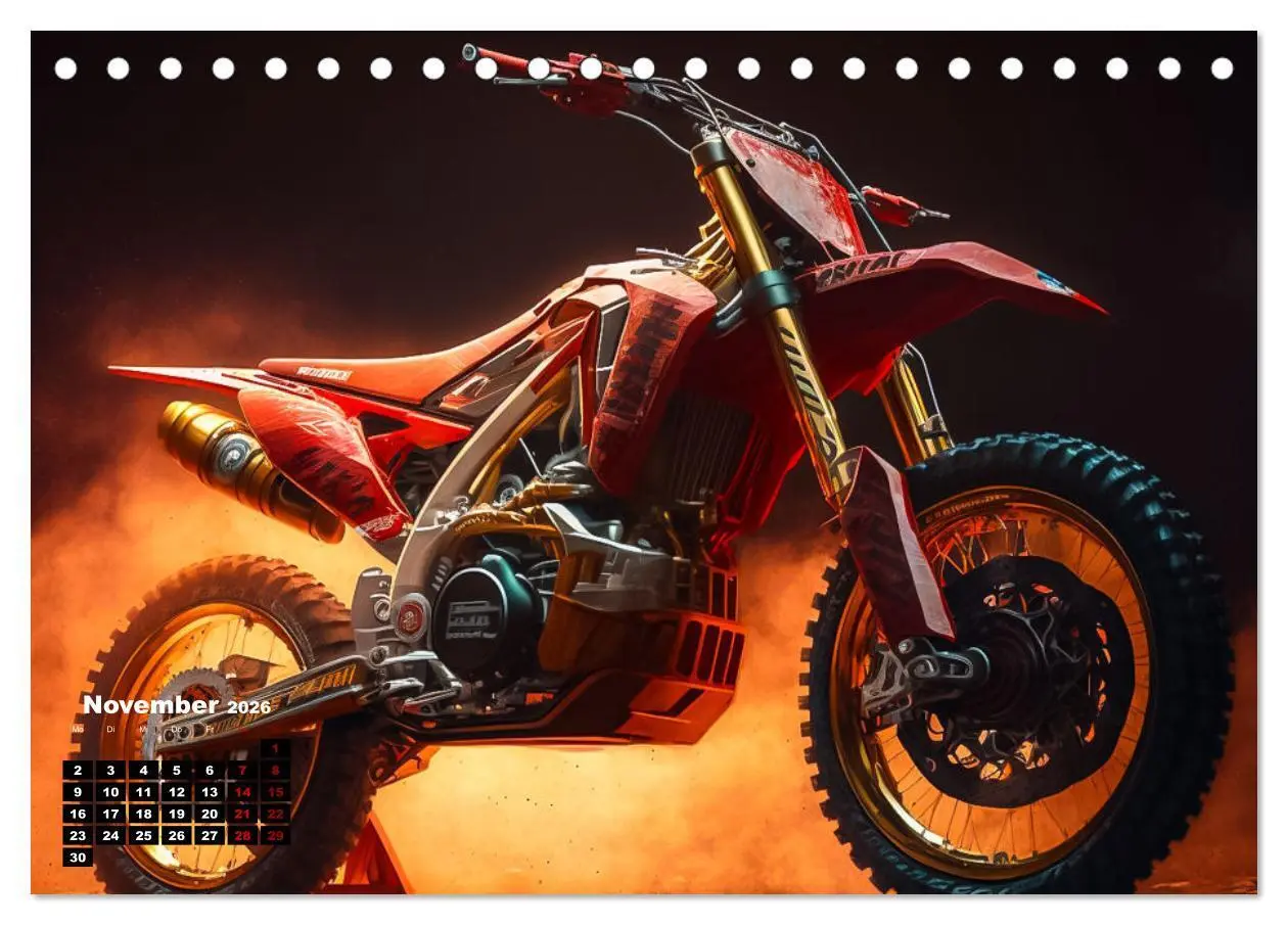 Bild: 9783457535042 | Motorrad illusionen (Tischkalender 2026 DIN A5 quer), CALVENDO...