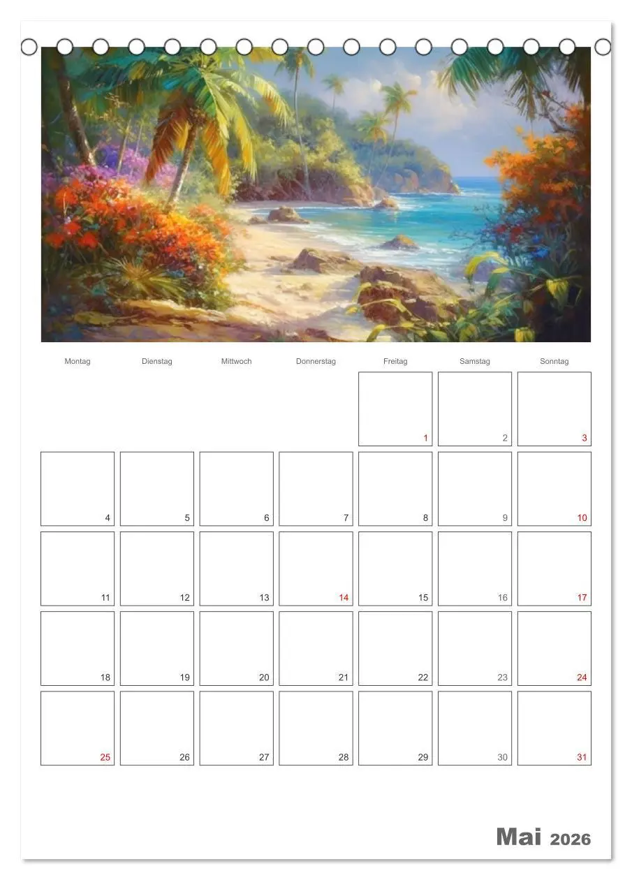 Bild: 9783516315042 | Die Karibik. Der Zauber tropischer Juwele (Tischkalender 2026 DIN...