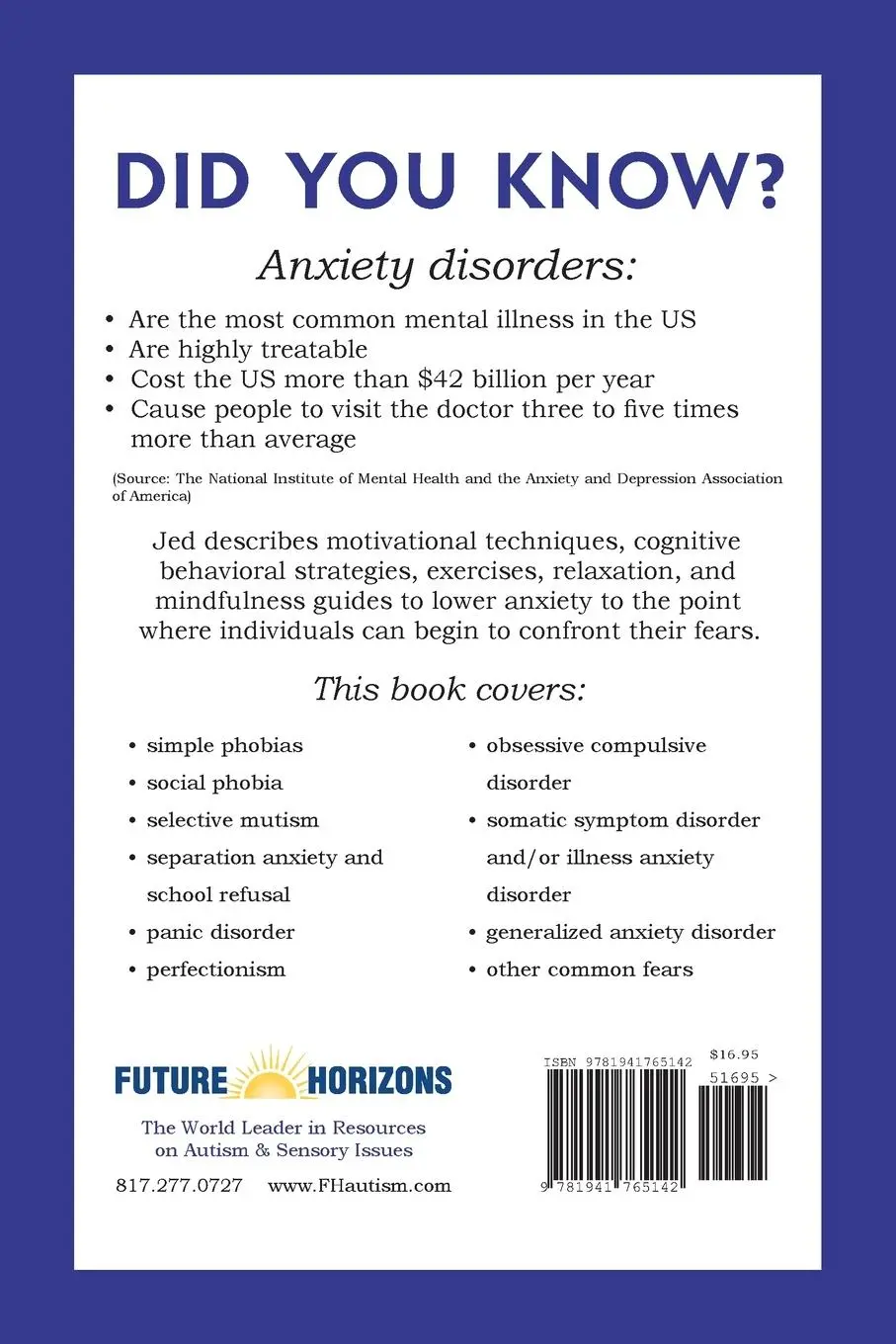 Rückseite: 9781941765142 | Overcoming Anxiety in Children &amp; Teens | Jed Baker | Taschenbuch
