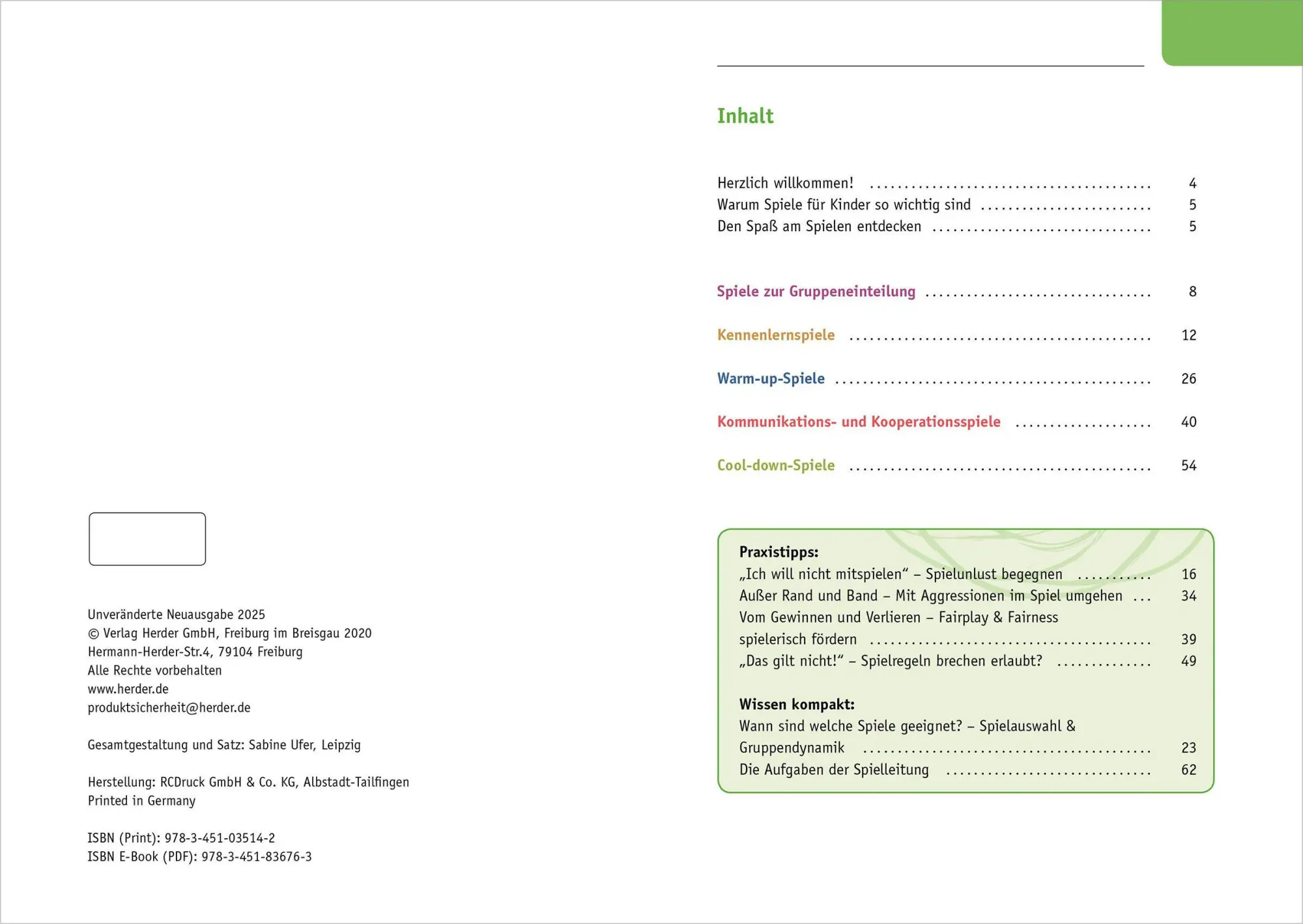 Bild: 9783451035142 | Lieblingsspiele für die Ganztagsschule | Lisa Flack | Taschenbuch