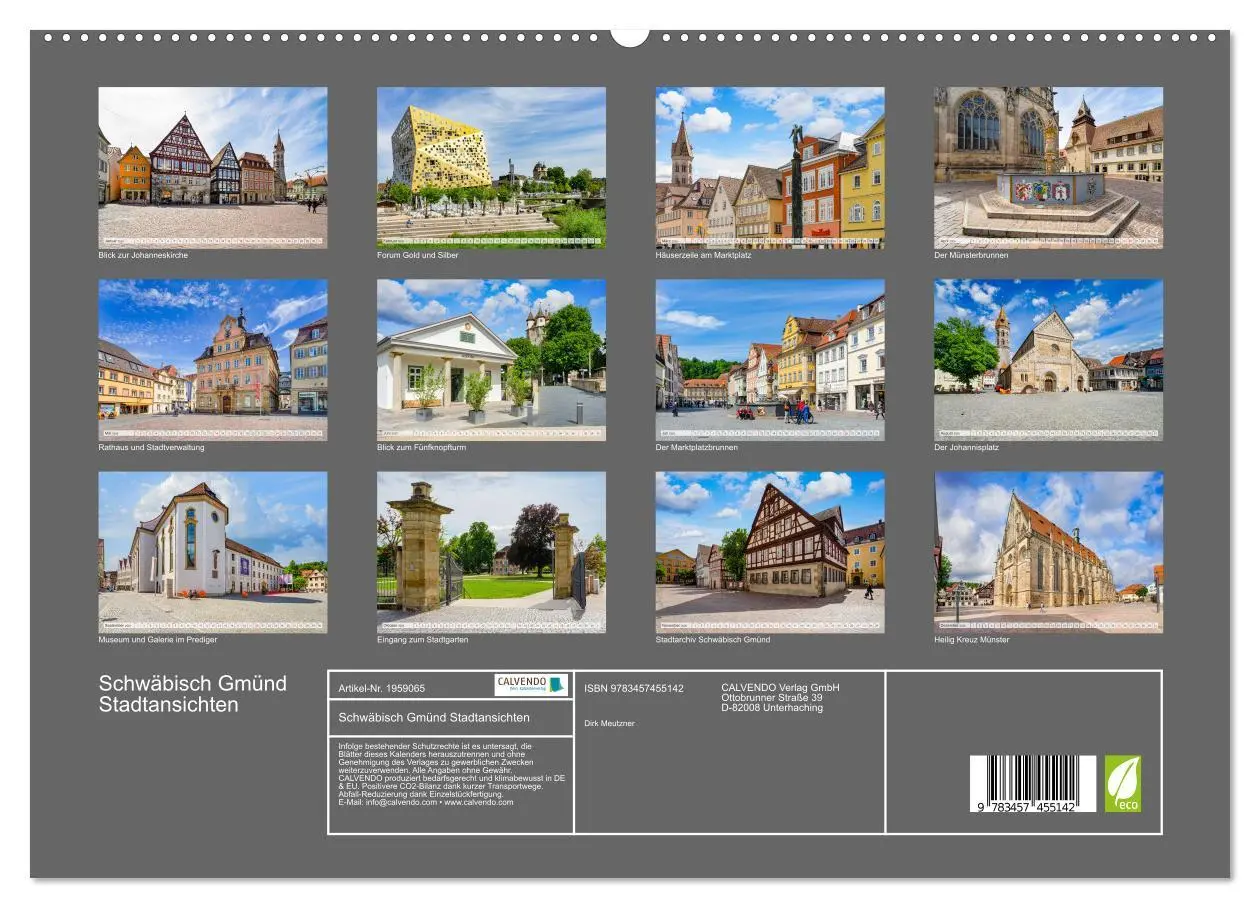 Bild: 9783457455142 | Schwäbisch Gmünd Stadtansichten (hochwertiger Premium Wandkalender...