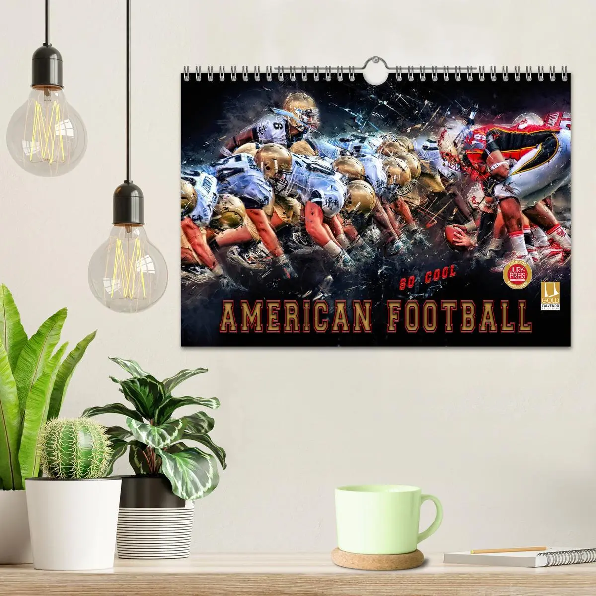 Bild: 9783457835142 | American Football - so cool (Wandkalender 2026 DIN A4 quer),...