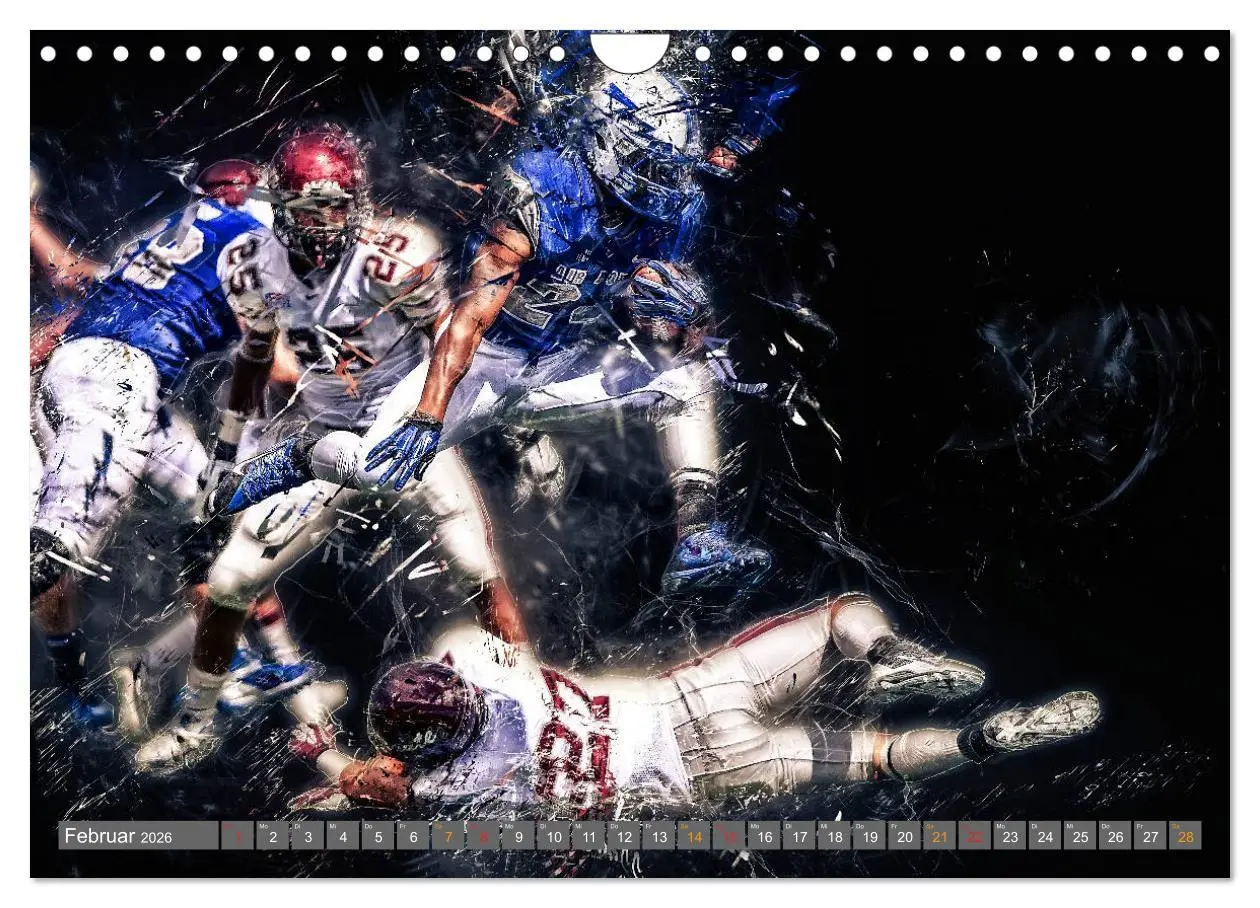Bild: 9783457835142 | American Football - so cool (Wandkalender 2026 DIN A4 quer),...
