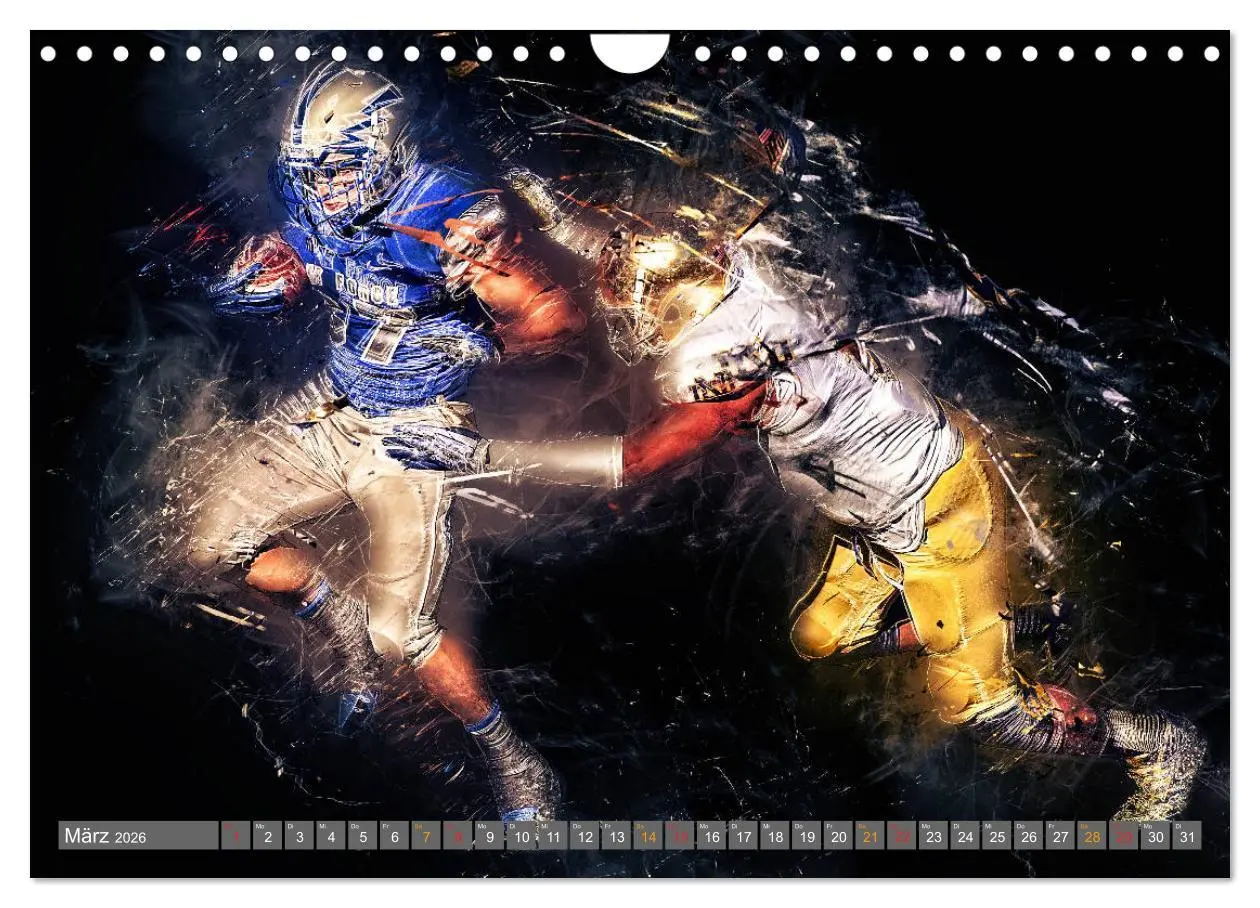 Bild: 9783457835142 | American Football - so cool (Wandkalender 2026 DIN A4 quer),...