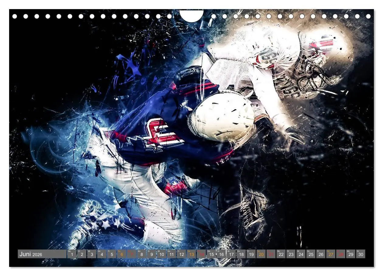 Bild: 9783457835142 | American Football - so cool (Wandkalender 2026 DIN A4 quer),...