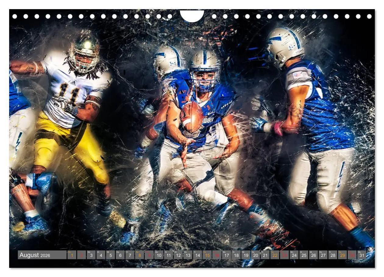 Bild: 9783457835142 | American Football - so cool (Wandkalender 2026 DIN A4 quer),...