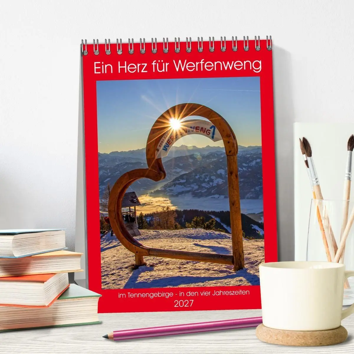 Bild: 9783569185142 | Ein Herz für Werfenweng (Tischkalender 2027 DIN A5 hoch), CALVENDO...
