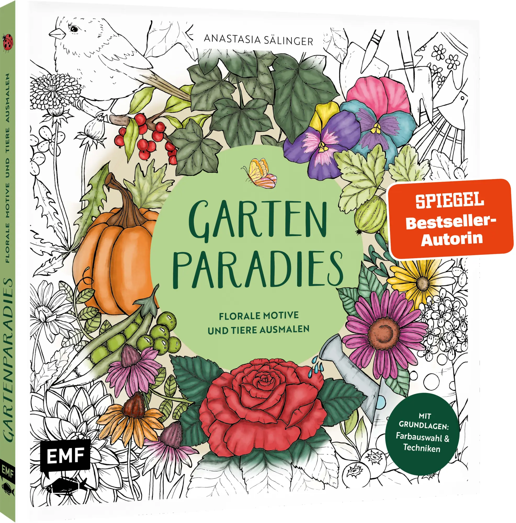 Cover: 9783745925142 | Gartenparadies - Florale Motive und Tiere ausmalen | Sälinger | Buch