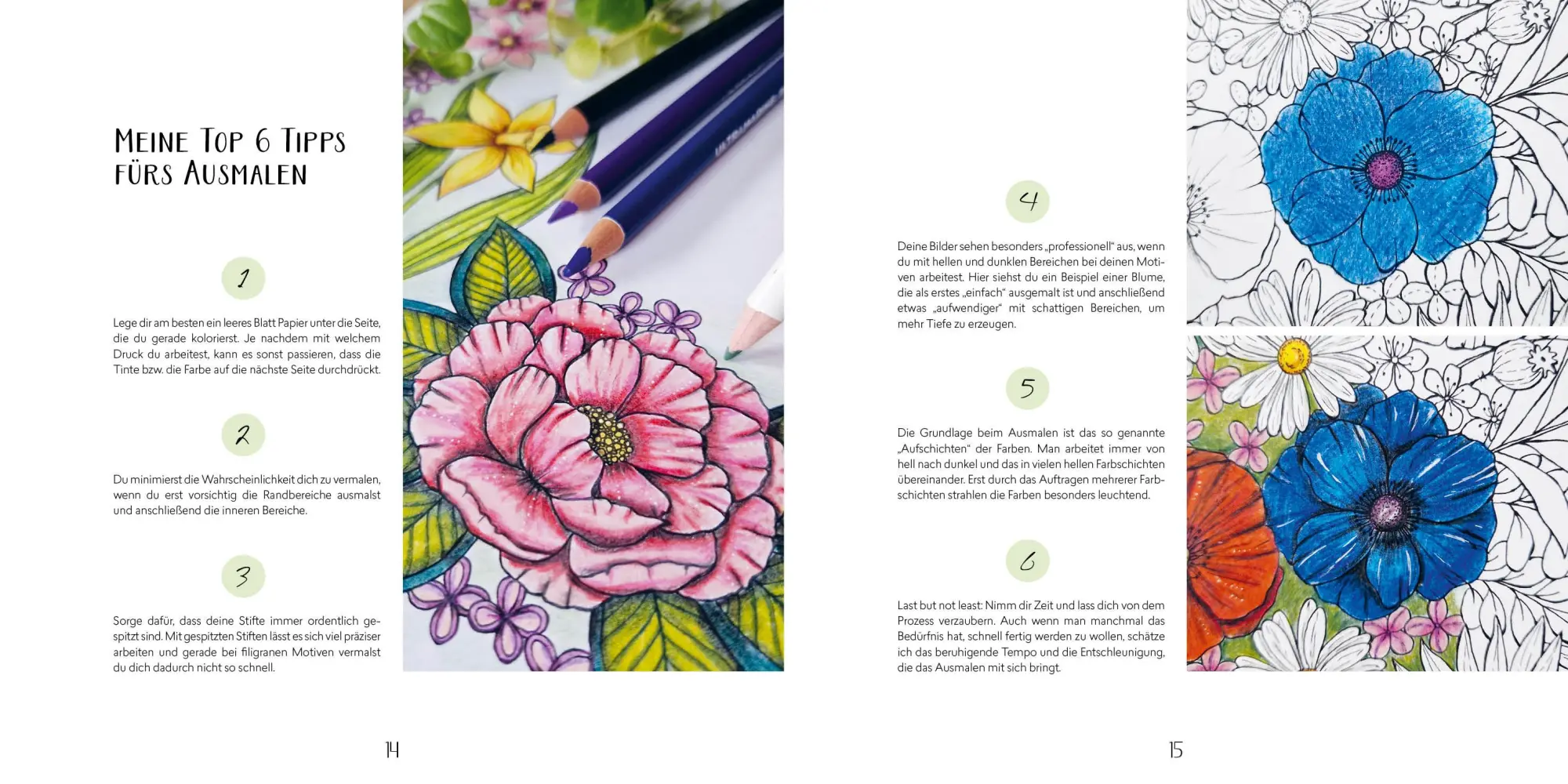 Bild: 9783745925142 | Gartenparadies - Florale Motive und Tiere ausmalen | Sälinger | Buch