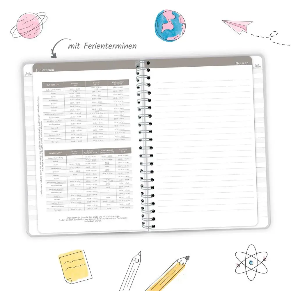 Bild: 9783988025142 | Trötsch Schulplaner Schwarz 25/26 | Trötsch Verlag | Kalender | 128 S.
