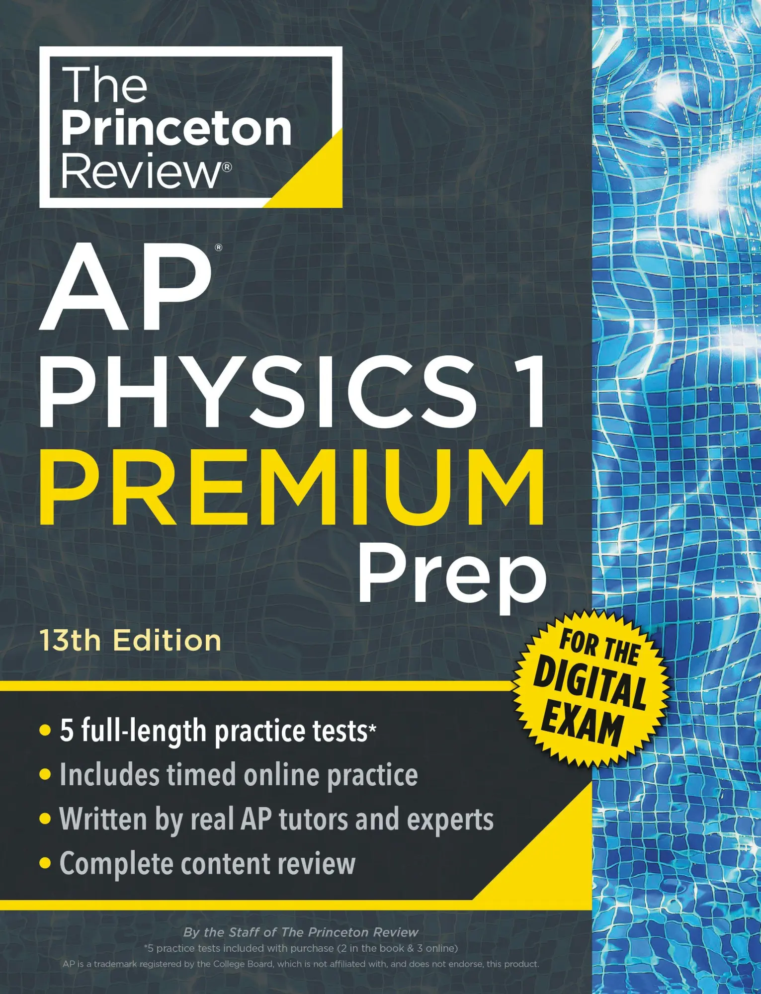 Cover: 9798217125142 | Princeton Review AP Physics 1 Premium Prep, 13th Edition | Review