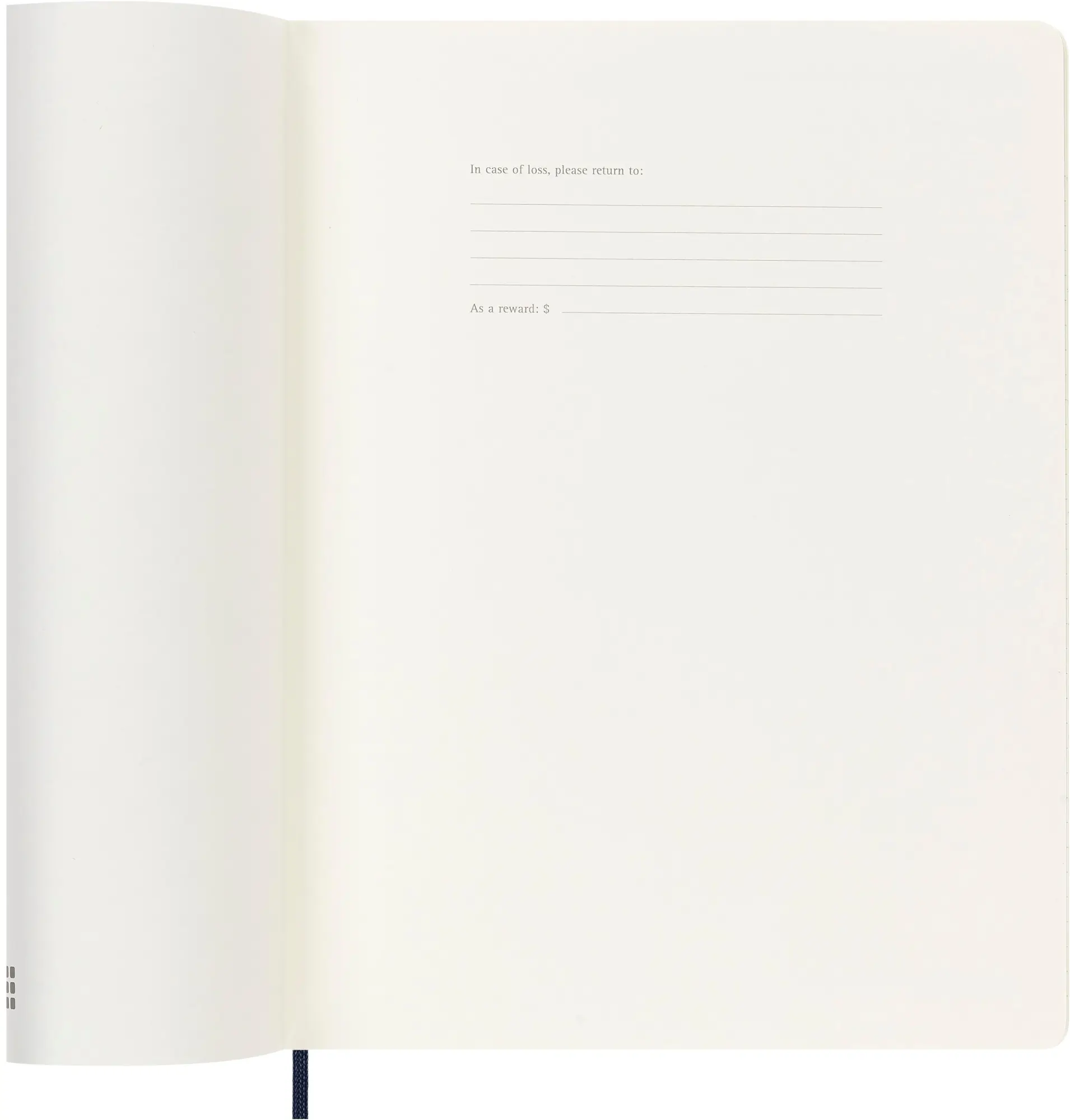 Bild: 8056999275242 | Moleskine 12 Monate Tageskalender 2026, XL, 1 Tag = 1 Seite, rechts...