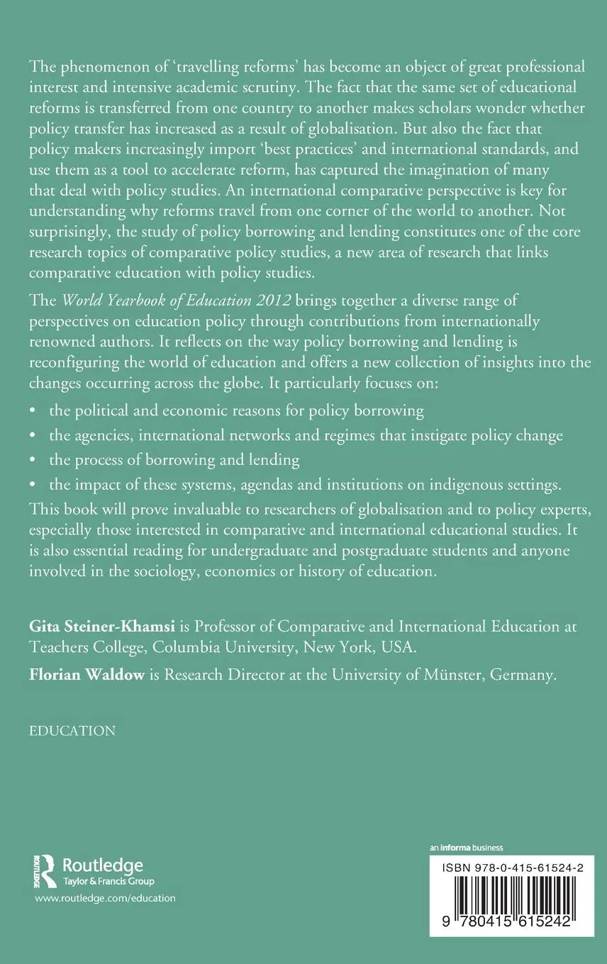 Rückseite: 9780415615242 | World Yearbook of Education 2012 | Gita Steiner-Khamsi (u. a.) | Buch