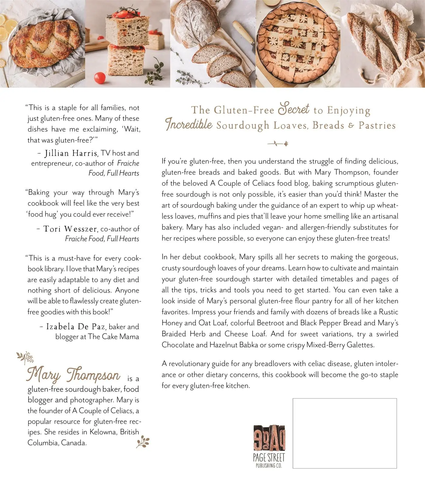 Rückseite: 9781645675242 | Gluten-Free Sourdough Baking | Mary Thompson | Taschenbuch | Englisch