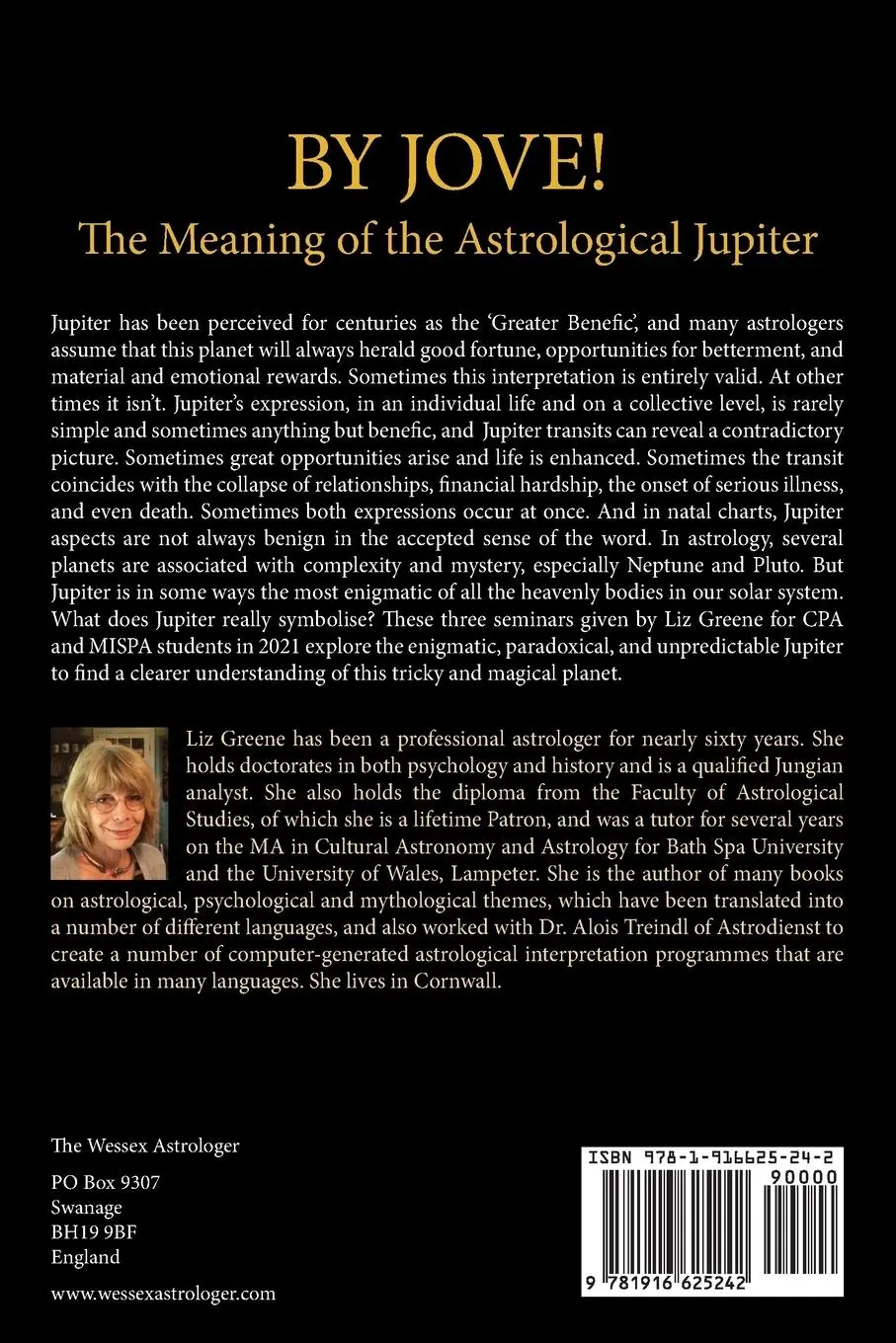 Rückseite: 9781916625242 | By Jove! The Meaning of the Astrological Jupiter | Liz Greene | Buch
