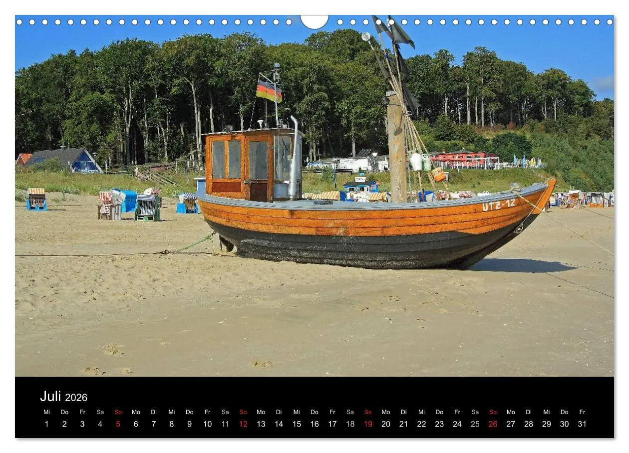 Bild: 9783516225242 | Impressionen von der Insel Usedom (Wandkalender 2026 DIN A3 quer),...