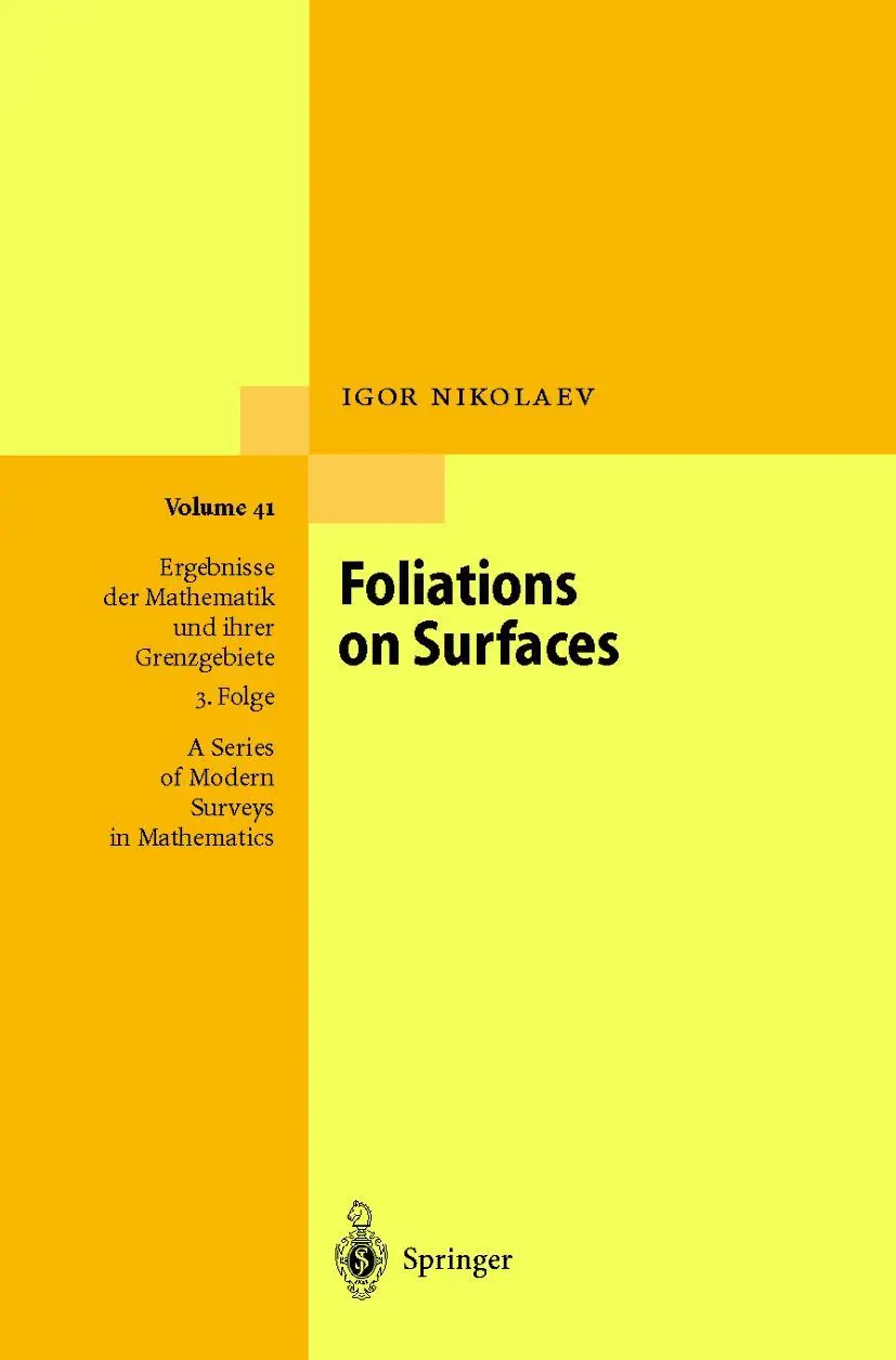 Cover: 9783540675242 | Foliations on Surfaces | Igor Nikolaev | Buch | xxvi | Englisch | 2000 Cover: 9783540675242 | Foliations on Surfaces | Igor Nikolaev | Buch | xxvi | Englisch | 2000