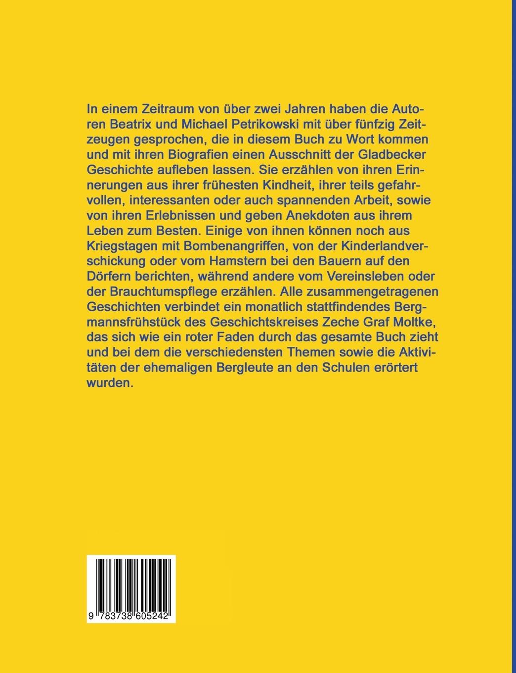 Rückseite: 9783738605242 | Bergmannsfrühstück | Ein Gladbecker Lesebuch | Petrikowski (u. a.)