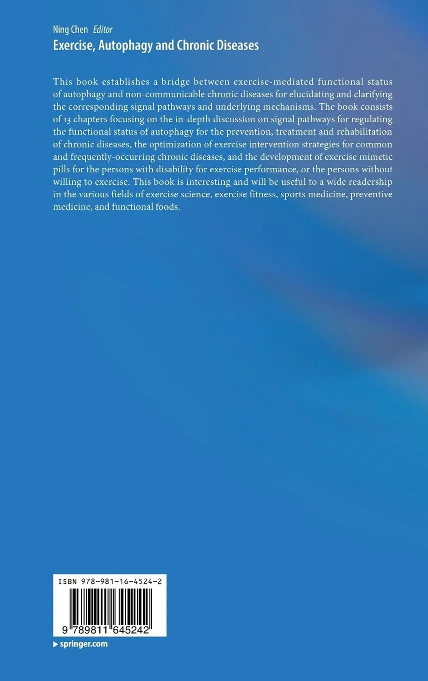 Rückseite: 9789811645242 | Exercise, Autophagy and Chronic Diseases | Ning Chen | Buch | xii