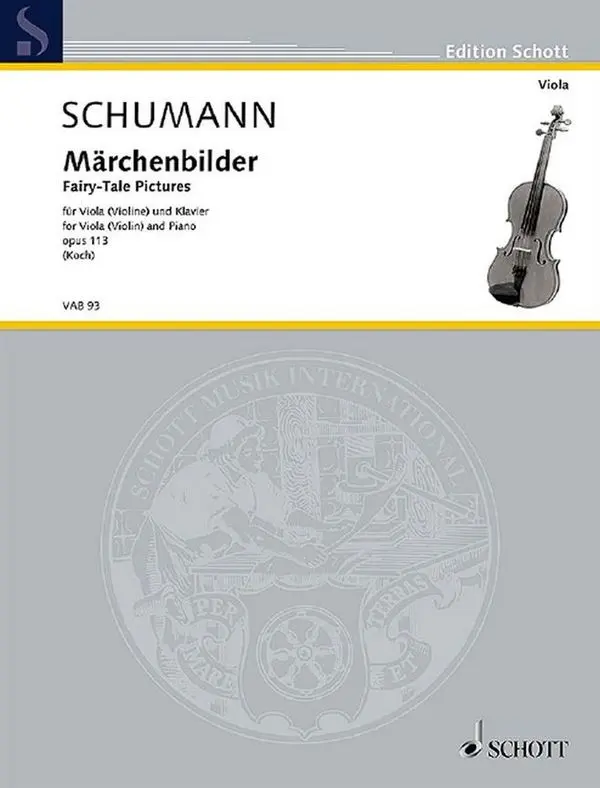 Cover: 9790001165242 | Märchenbilder op. 113 | Robert Schumann | Buch + Einzelstimme(n)