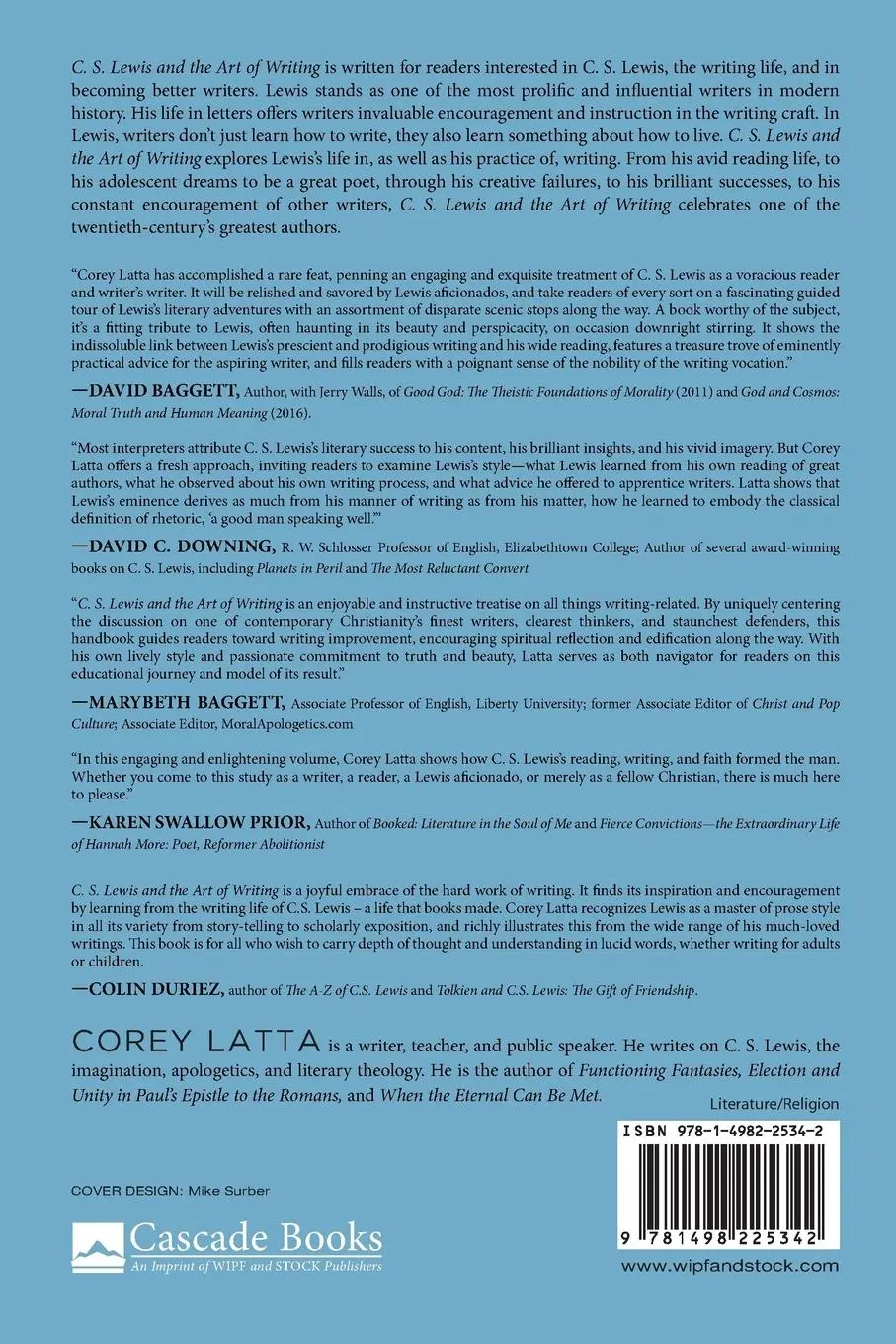 Rückseite: 9781498225342 | C. S. Lewis and the Art of Writing | Corey Latta | Taschenbuch | 2016