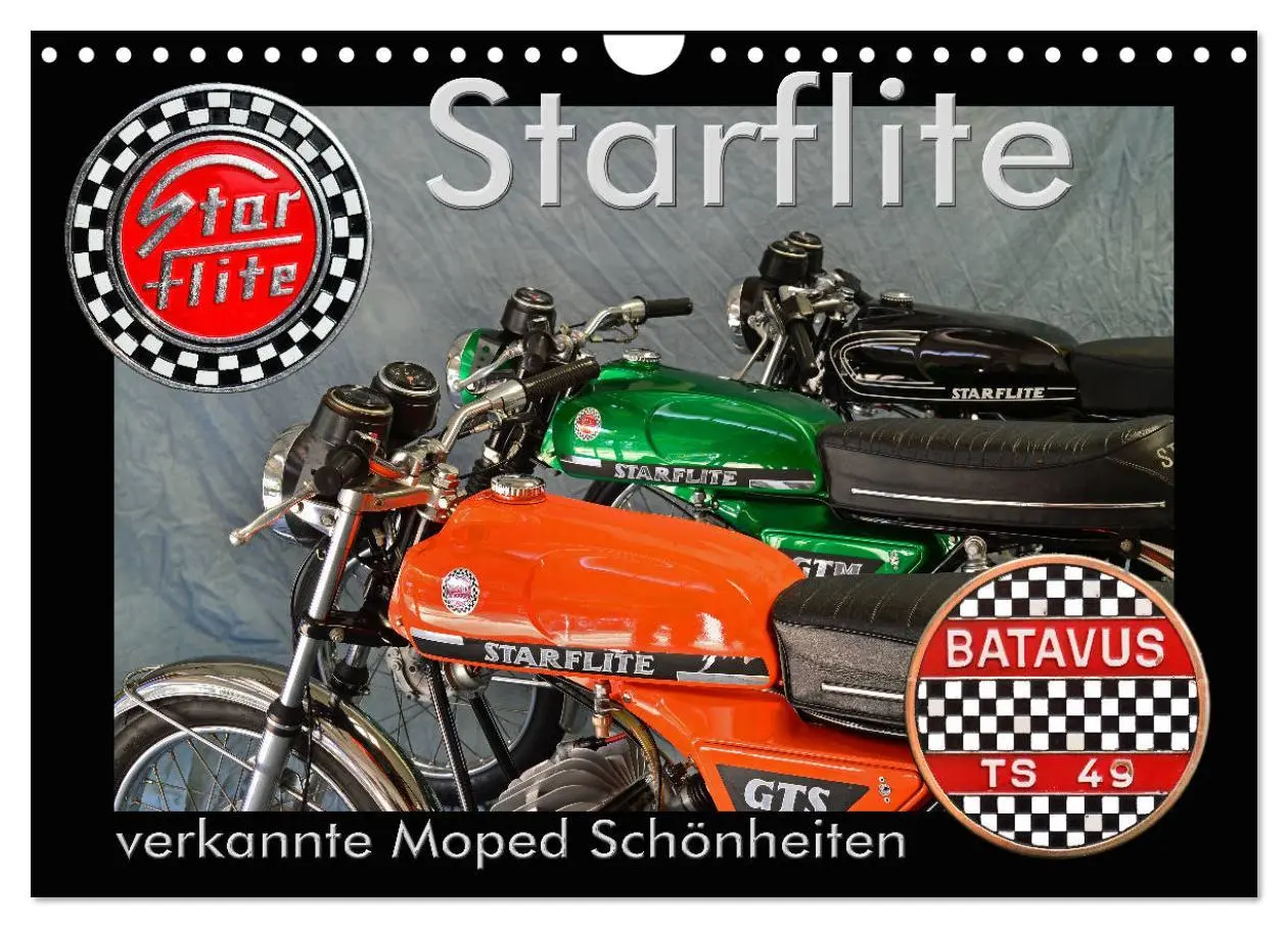 Cover: 9783457675342 | Starflite verkannte Moped Schönheiten (Wandkalender 2026 DIN A4...