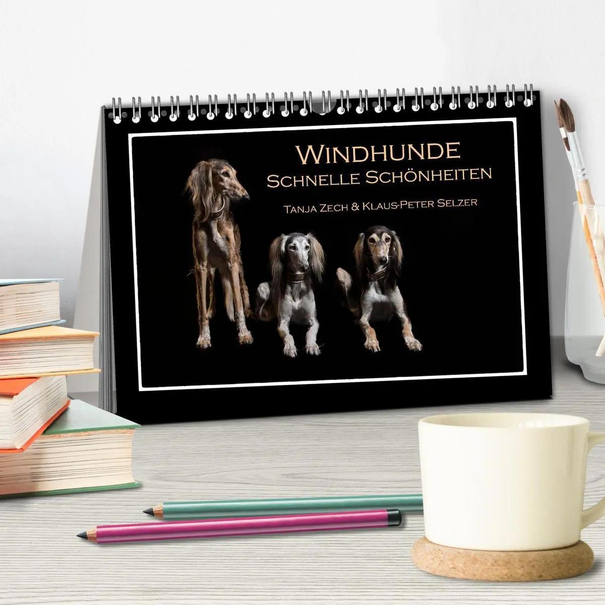 Bild: 9783457745342 | Windhunde - Schnelle Schönheiten (Tischkalender 2026 DIN A5 quer),...