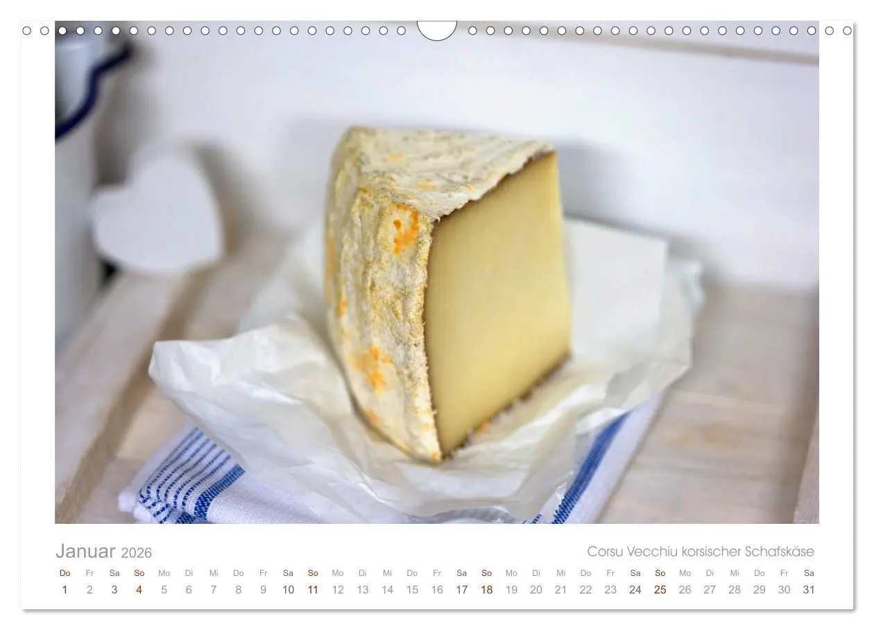 Bild: 9783516075342 | Der Käsekalender Edel und lecker (Wandkalender 2026 DIN A3 quer),...