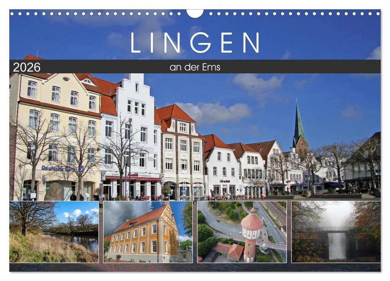 Cover: 9783516145342 | LINGEN an der Ems (Wandkalender 2026 DIN A3 quer), CALVENDO...