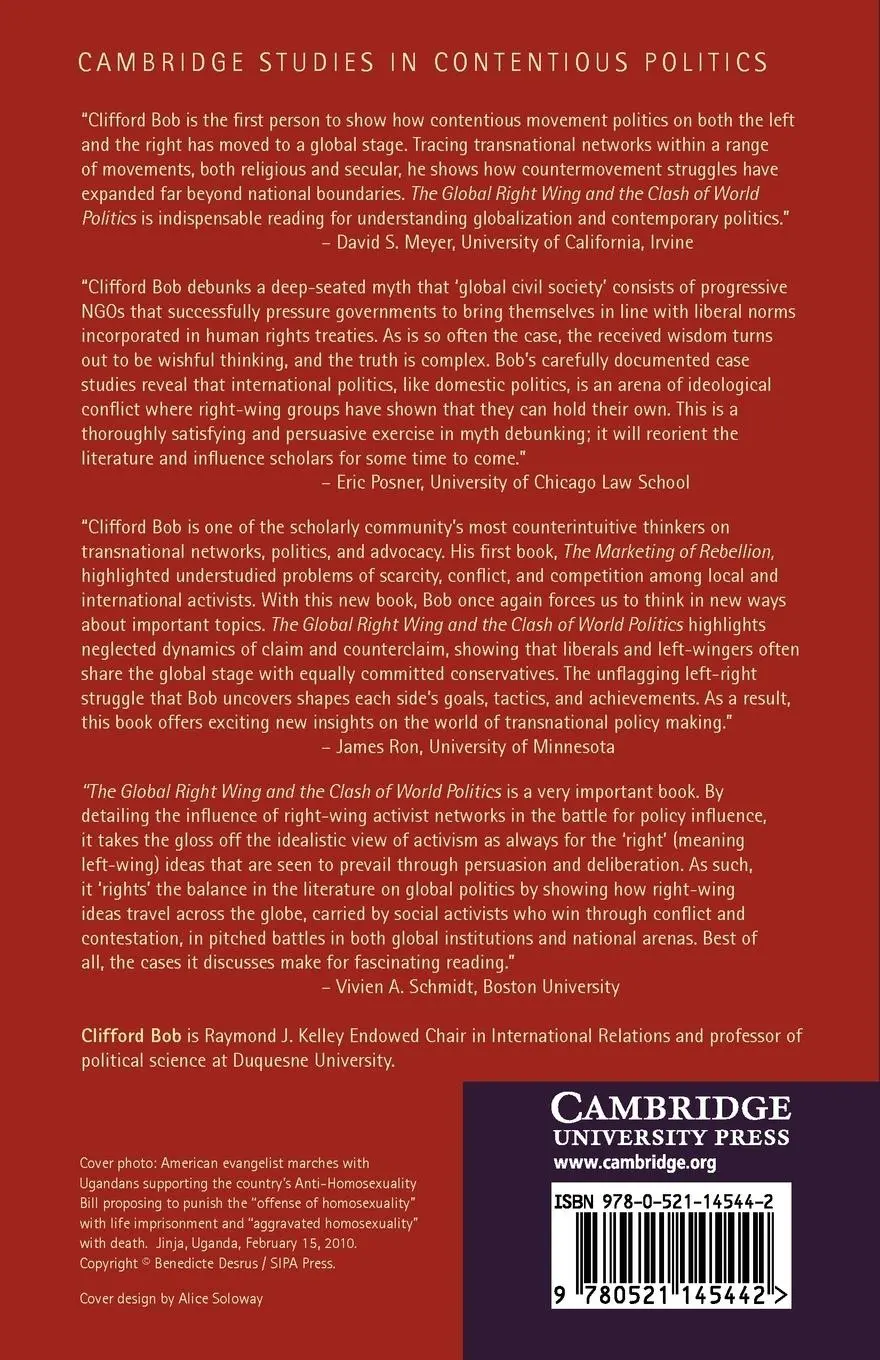 Rückseite: 9780521145442 | The Global Right Wing and the Clash of World Politics | Clifford Bob