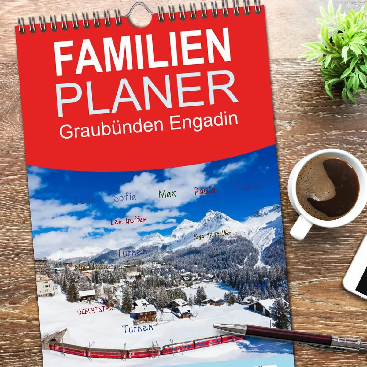 Bild: 9783516515442 | Familienplaner 2026 - Graubünden Engadin mit 5 Spalten...