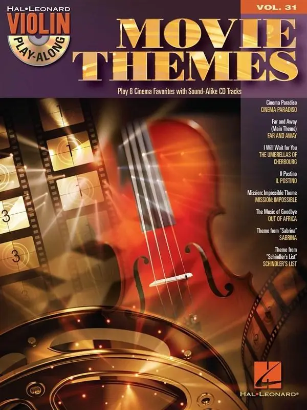 Cover: 9781458465542 | Movie Themes Violin Play-Along Volume 31 - Book/Online Audio | Corp