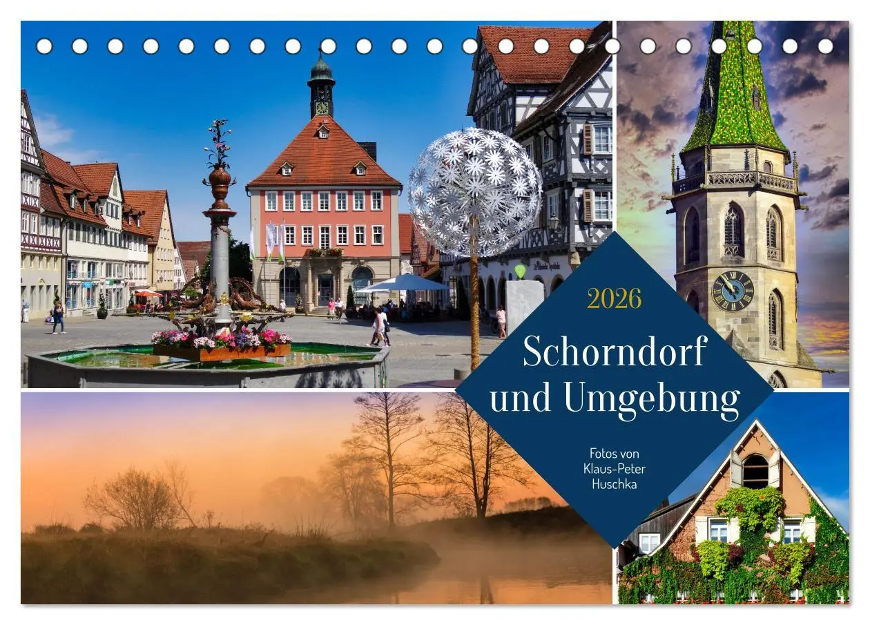 Cover: 9783457585542 | Schorndorf und Umgebung (Tischkalender 2026 DIN A5 quer), CALVENDO...