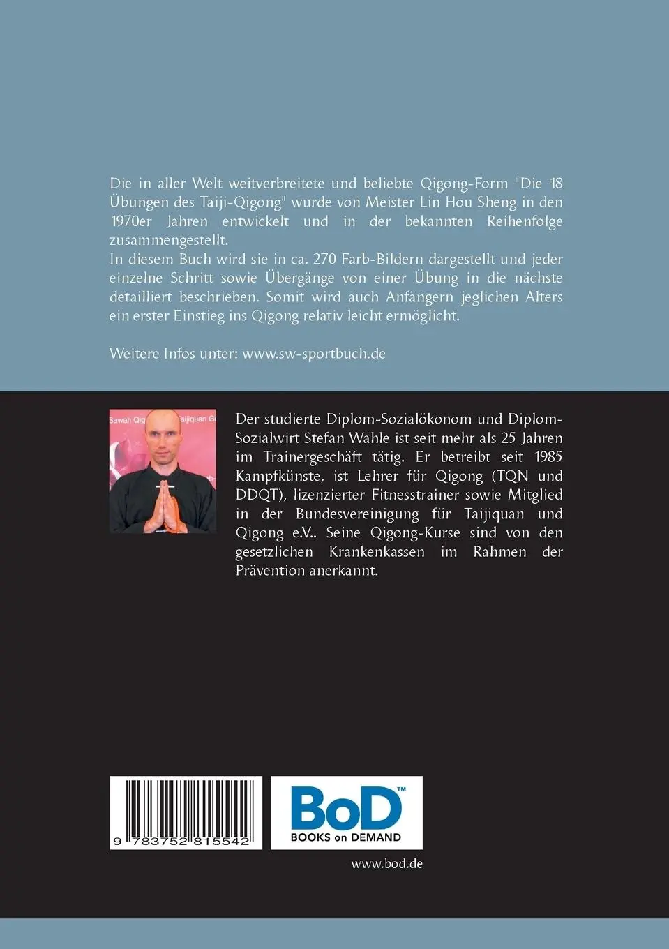 Rückseite: 9783752815542 | Die 18 Übungen des Taiji-Qigong by Gabi Philippsen | Taschenbuch
