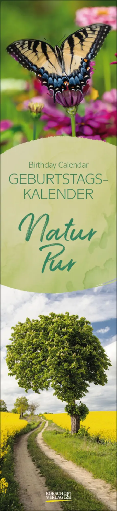 Cover: 9783819305542 | Geburtstags-LP Natur Pur | Langplaner | Verlag Korsch | Kalender