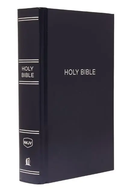 Cover: 9780718095642 | NKJV, Pew Bible, Large Print, Hardcover, Blue, Red Letter Edition