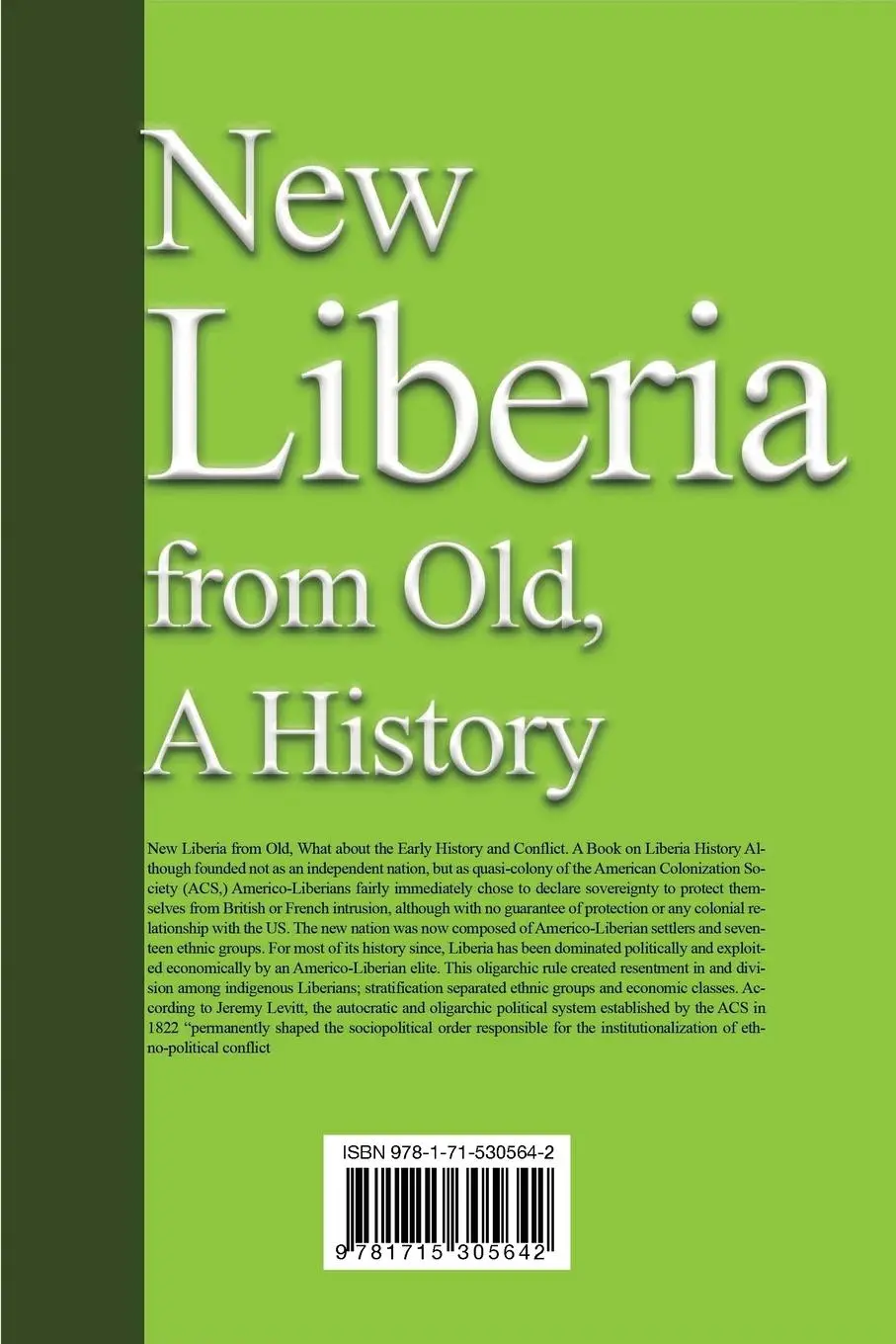 Rückseite: 9781715305642 | New Liberia from Old, A History | Lewis Price | Taschenbuch | Englisch